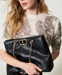 Shopper Mit „Oval T“-Schließe