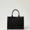 Shopper „Victoria“ Mit Stickereien Und Logo