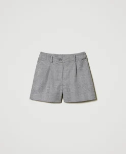 Shorts Mit Prince-of-Wales-Muster