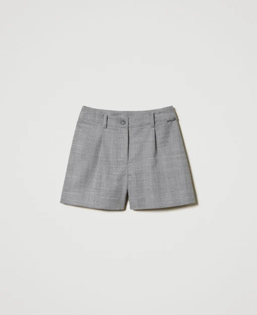 Shorts Mit Prince-of-Wales-Muster