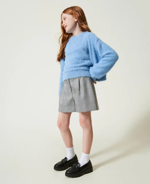 Shorts Mit Prince-of-Wales-Muster