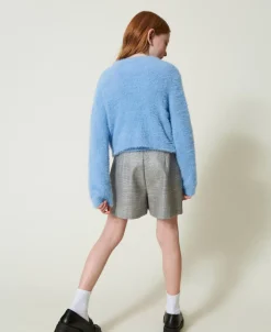 Shorts Mit Prince-of-Wales-Muster