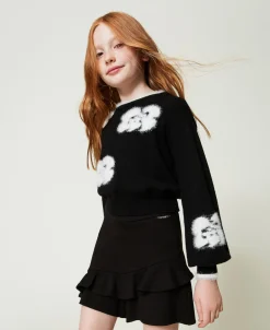 Shorts Mit Volants Und Logo