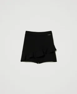 Shorts Mit Volants Und Logo