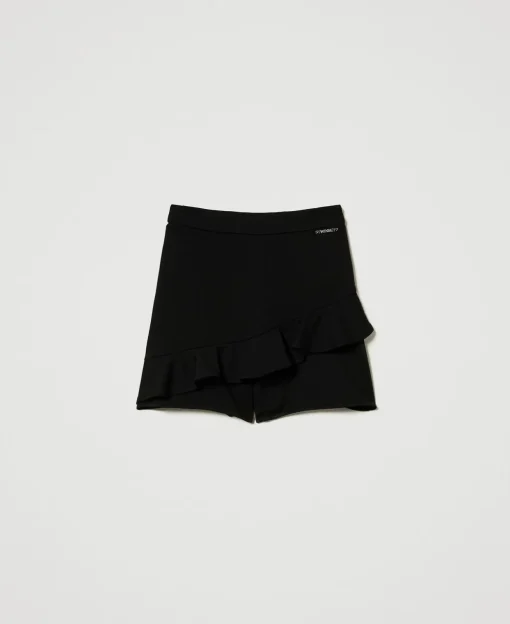 Shorts Mit Volants Und Logo
