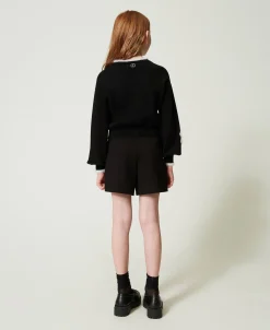 Shorts Mit Volants Und Logo