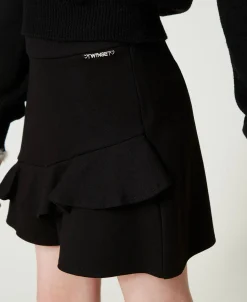 Shorts Mit Volants Und Logo
