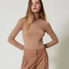 Slim-Fit-Shirt Mit Rollkragen