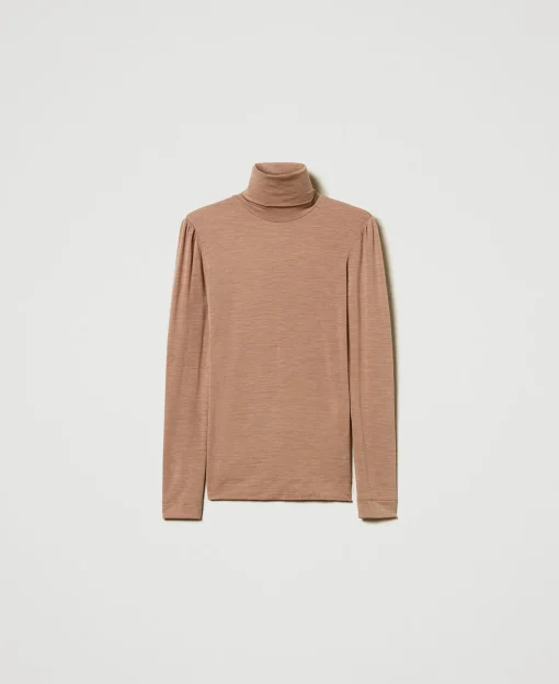 Slim-Fit-Shirt Mit Rollkragen