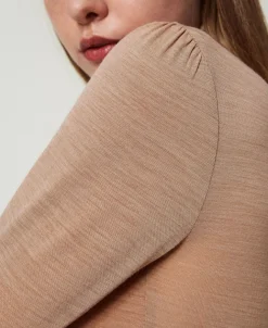 Slim-Fit-Shirt Mit Rollkragen