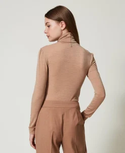 Slim-Fit-Shirt Mit Rollkragen