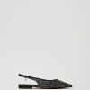 Slingback-Ballerina Mit Strass