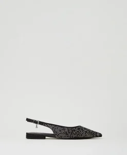 Slingback-Ballerina Mit Strass