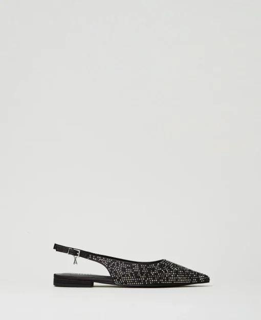 Slingback-Ballerina Mit Strass