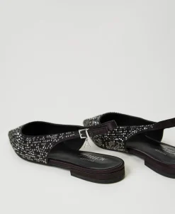 Slingback-Ballerina Mit Strass