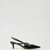 Slingback-Pumps In Lackoptik Mit Riemchen