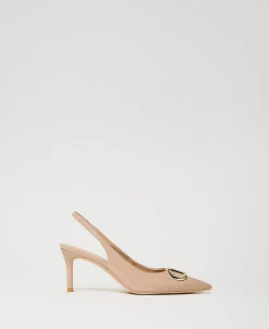 Slingback-Pumps In Lackoptik