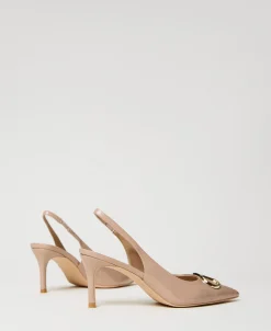 Slingback-Pumps In Lackoptik