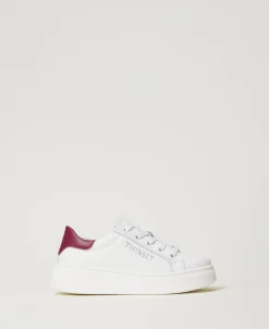 Sneaker Aus Leder Mit Logo