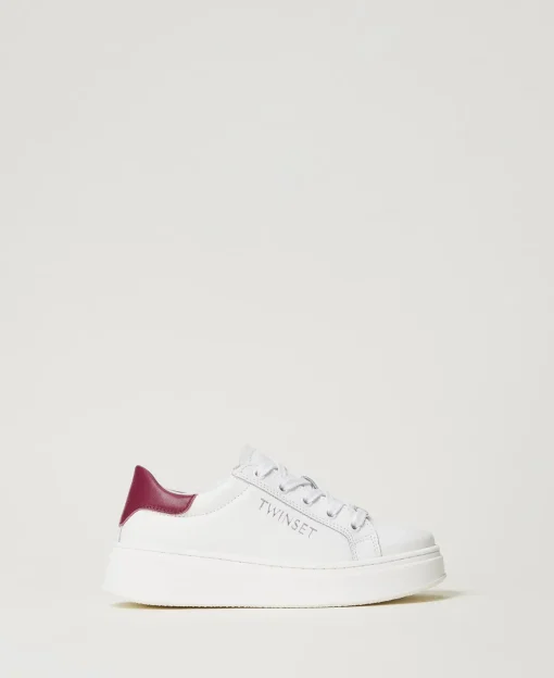 Sneaker Aus Leder Mit Logo