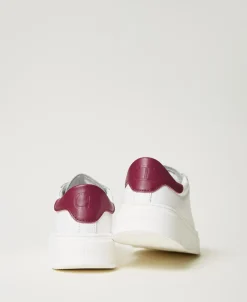 Sneaker Aus Leder Mit Logo