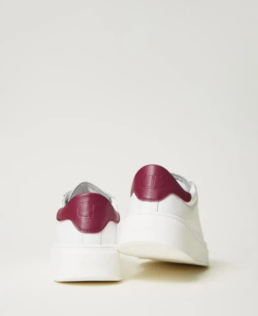 Sneaker Aus Leder Mit Logo