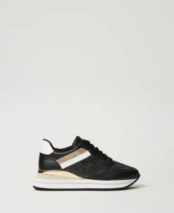 Sneaker Im Laufschuhstil Mit Strass