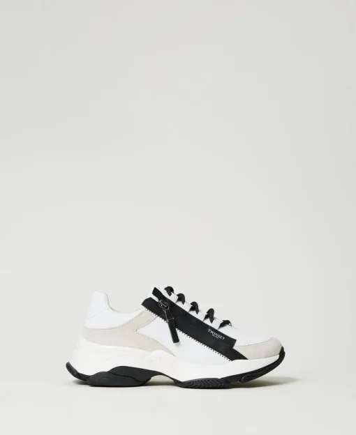 Sneaker Im Laufschuhstil Mit Reißverschluss