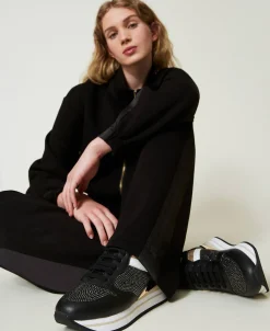 Sneaker Im Laufschuhstil Mit Strass