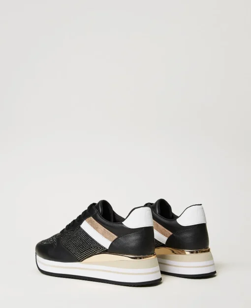 Sneaker Im Laufschuhstil Mit Strass