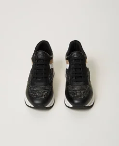 Sneaker Im Laufschuhstil Mit Strass