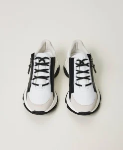 Sneaker Im Laufschuhstil Mit Reißverschluss