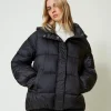 Steppjacke Aus Nylonjacquard Mit Streifen