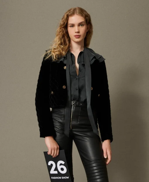 Steppjacke Aus Samt