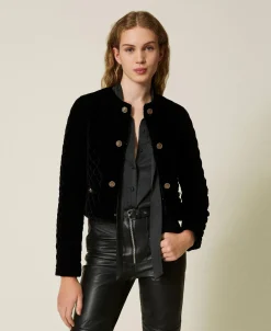 Steppjacke Aus Samt