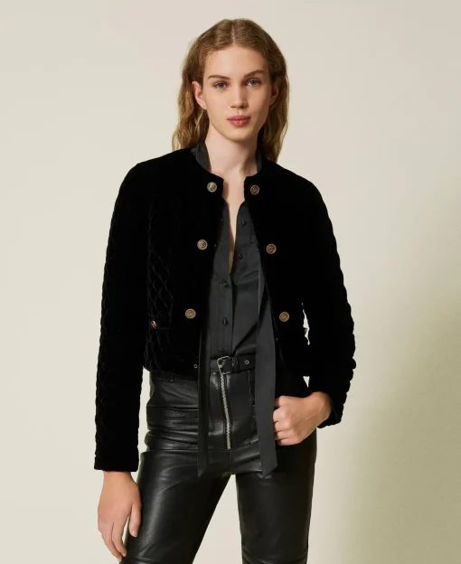 Steppjacke Aus Samt