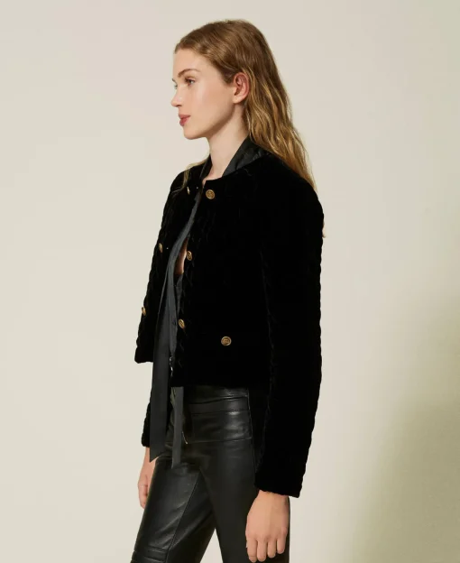 Steppjacke Aus Samt