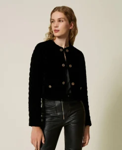 Steppjacke Aus Samt