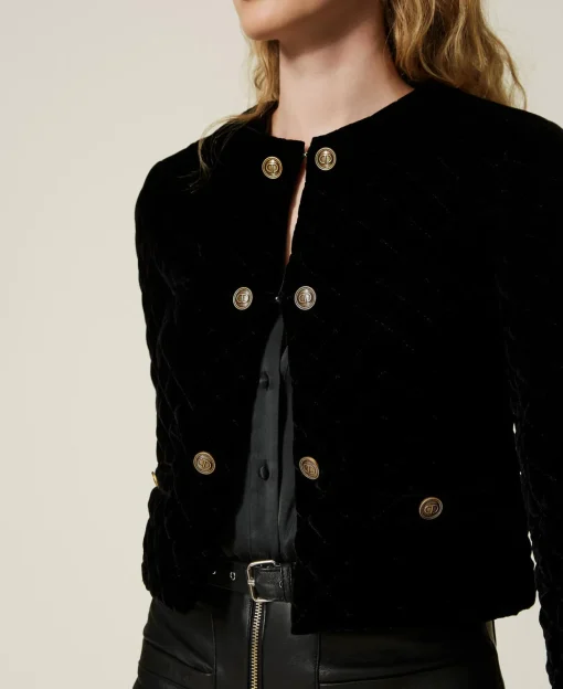 Steppjacke Aus Samt