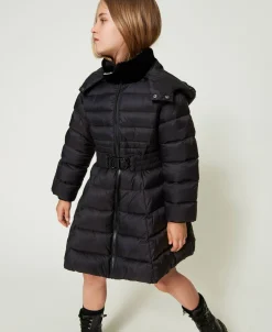Steppjacke Mit „Oval T“-Gürtel