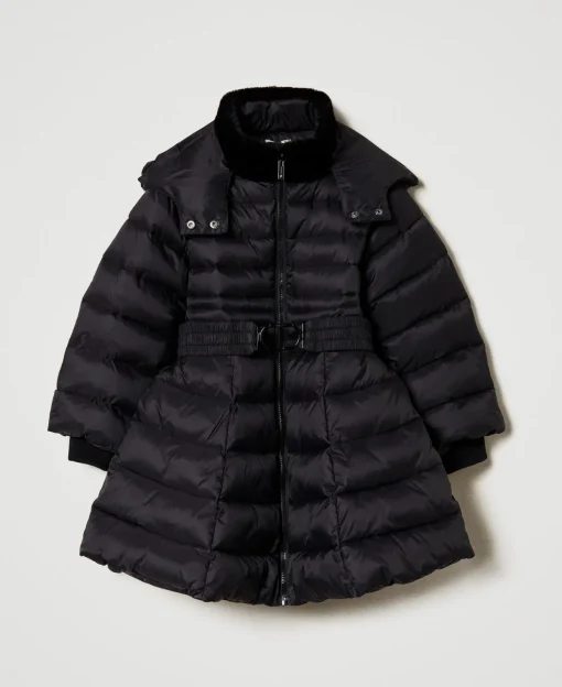 Steppjacke Mit „Oval T“-Gürtel
