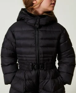 Steppjacke Mit „Oval T“-Gürtel