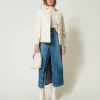 Steppjacke Mit Strickärmeln