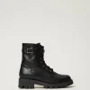 Stiefelette Aus Leder Mit Riemen