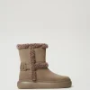Stiefelette Mit Details Aus Pelzimitat