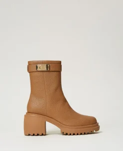 Stiefelette Mit Logoplakette
