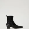 Stiefelette Mit Metallischem Einsatz