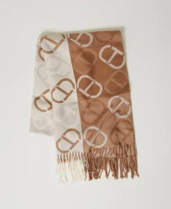 Stola Aus Jacquardtuch Mit Oval Ts