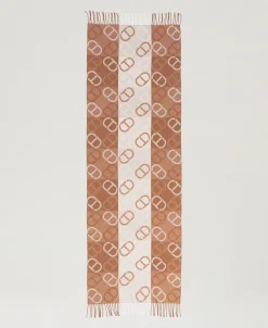 Stola Aus Jacquardtuch Mit Oval Ts