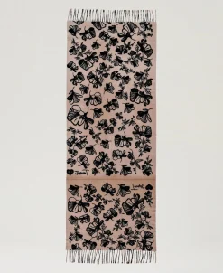 Stola Aus Tuch Mit Blumen